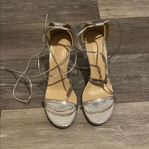 SHEIN Silver Elegant Heels